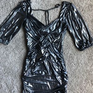 Bebe Metallic dress size Small